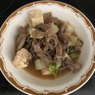 手軽に簡単肉豆腐